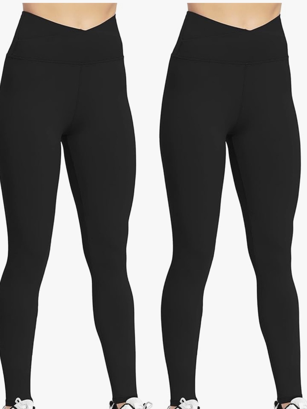 Chic Nation Black V-Waist Active Leggings for Kids